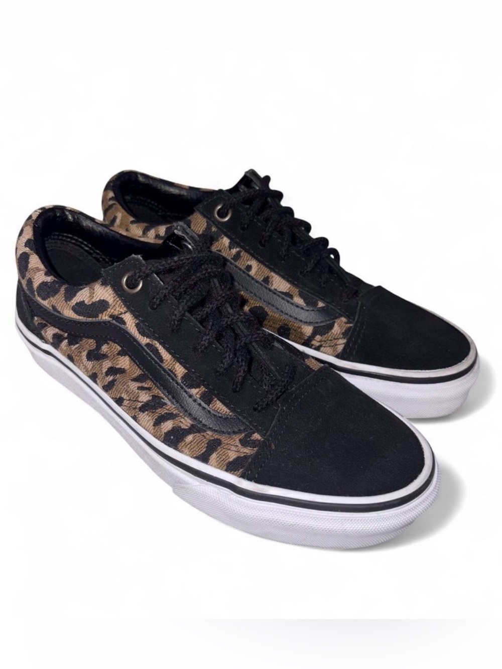 Vans old skool Brown Leopard Sneakers size 4.5 men’s size 6 women’s